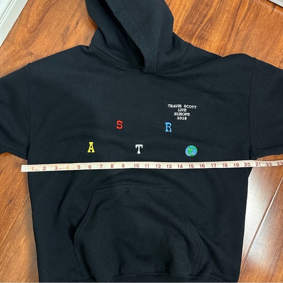 Travis Scott Astroworld Europe Tour 2018 Hoodie Black Size Medium - Picture 5 of 7